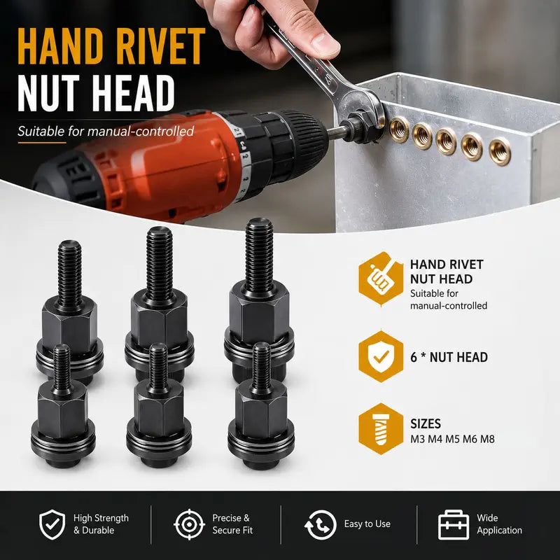 Manual Riveter Rivnuts Tool Accessory for Automotive Repair