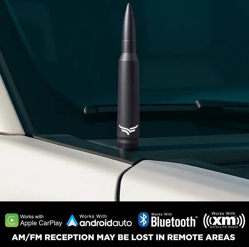 50 Cal Badass Bullet Antenna for Ford Dodge GMC Chevy & Jeep 2007+