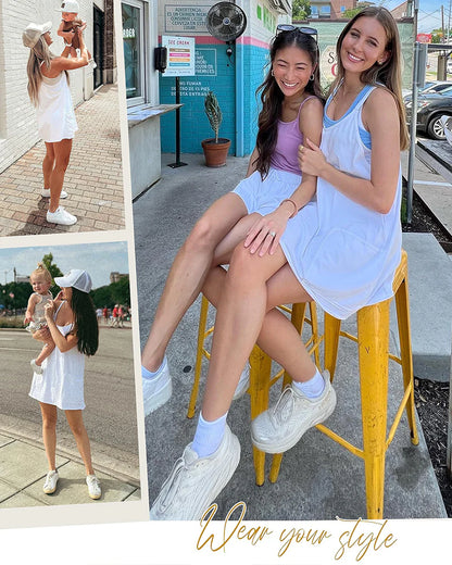 Curve-Friendly 2-in-1 Lounge Romper Dress