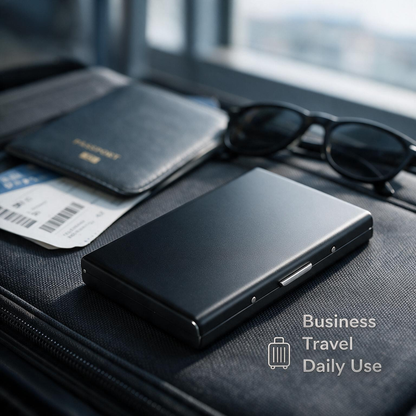 RFID Blocking Metal Card Holder – Slim Stainless Steel Wallet