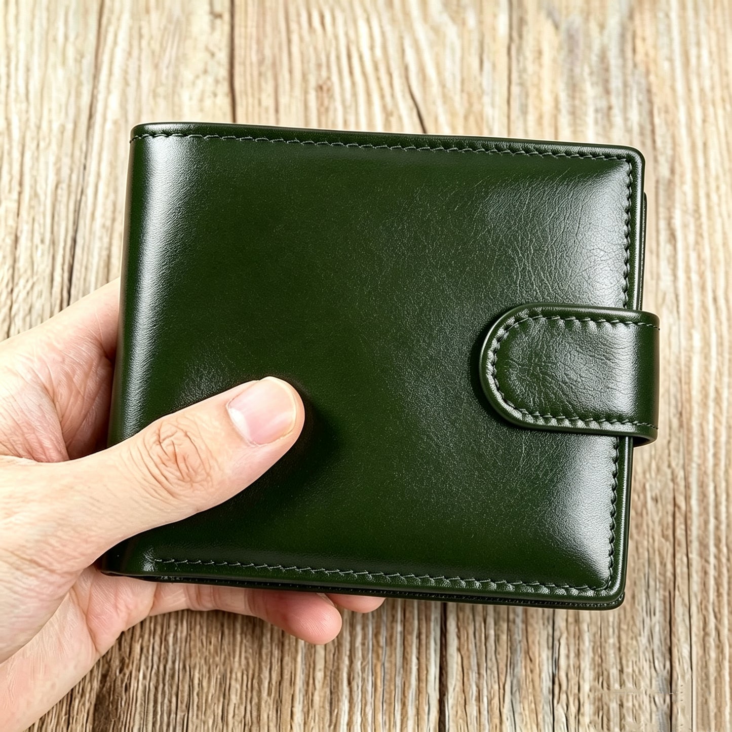 Men’s Genuine Leather Wallet – Slim 19-Card Business Wallet