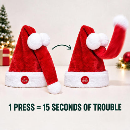 Funny Santa Cockyhat with Interactive Get Hard Button