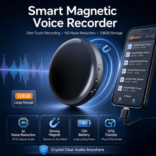 Ultra Magnetic Voice Recorder – One-Touch Recording