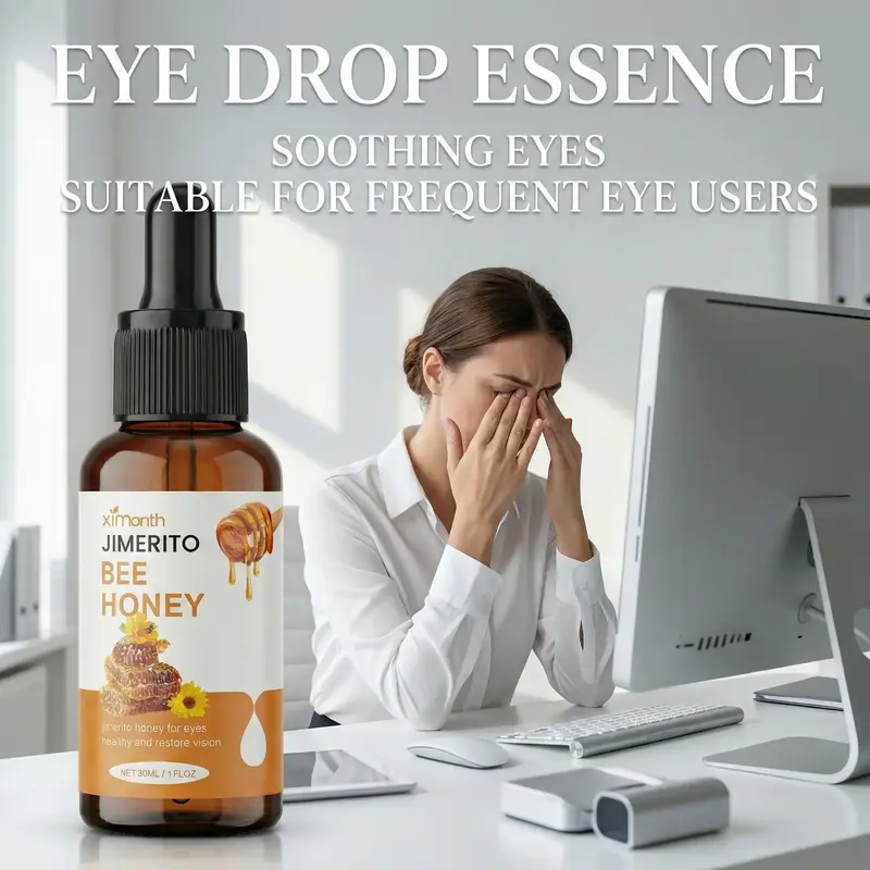 Fragrance-Free Brightening Natural Jimerito Honey Extract Eye Serum Drops