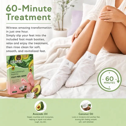 3-Piece Foot Peel Mask-Deep Exfoliating & Repairing