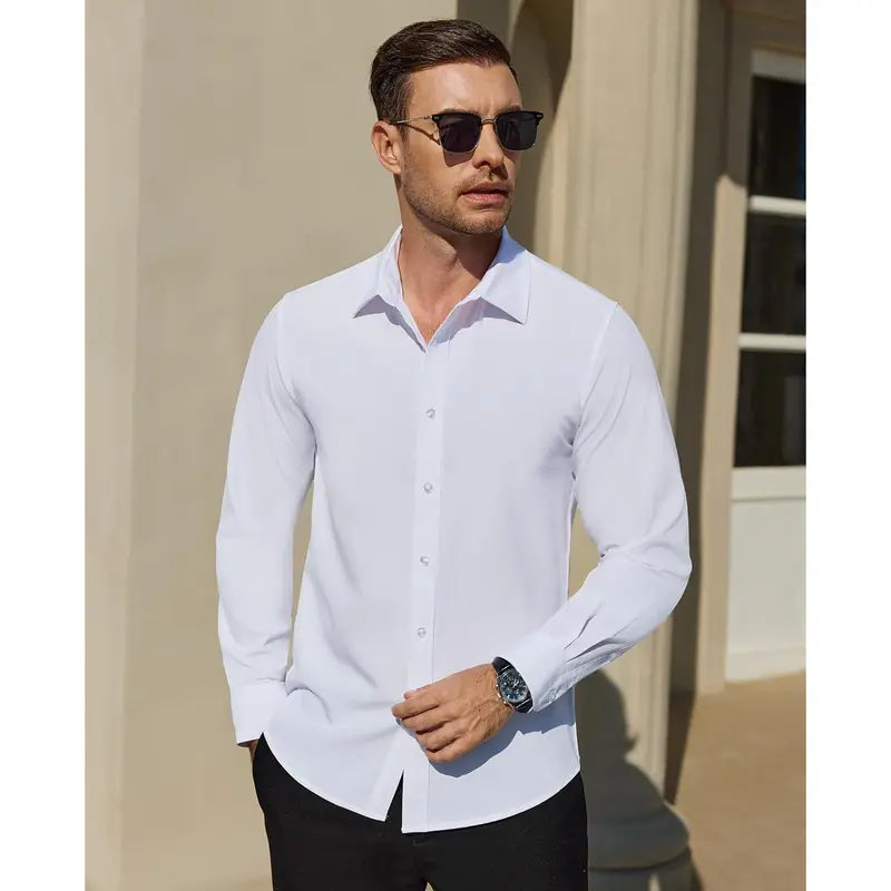 Men’s 4-Way Stretch Dress Shirt