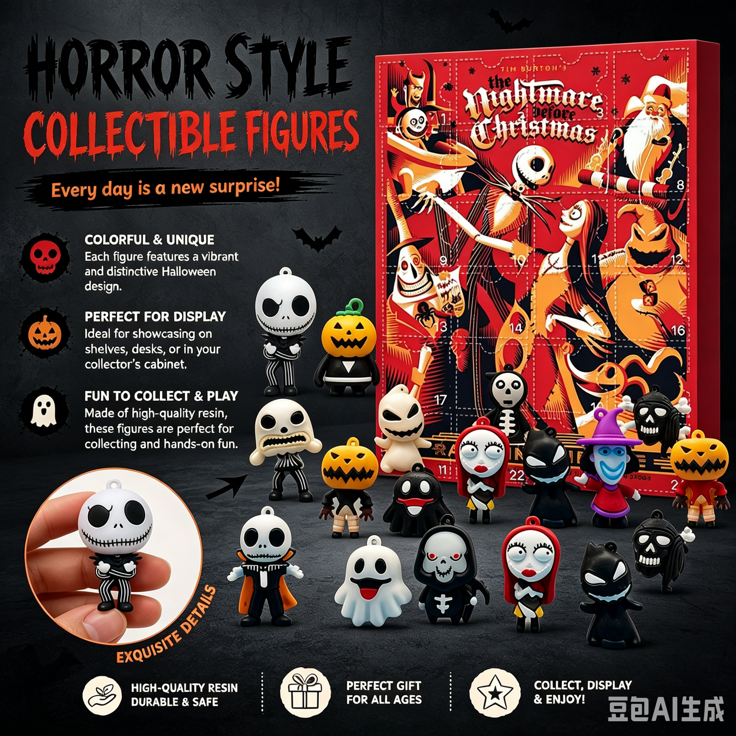 2026 Halloween Advent Calendar – 24 Scary Collectible Figures