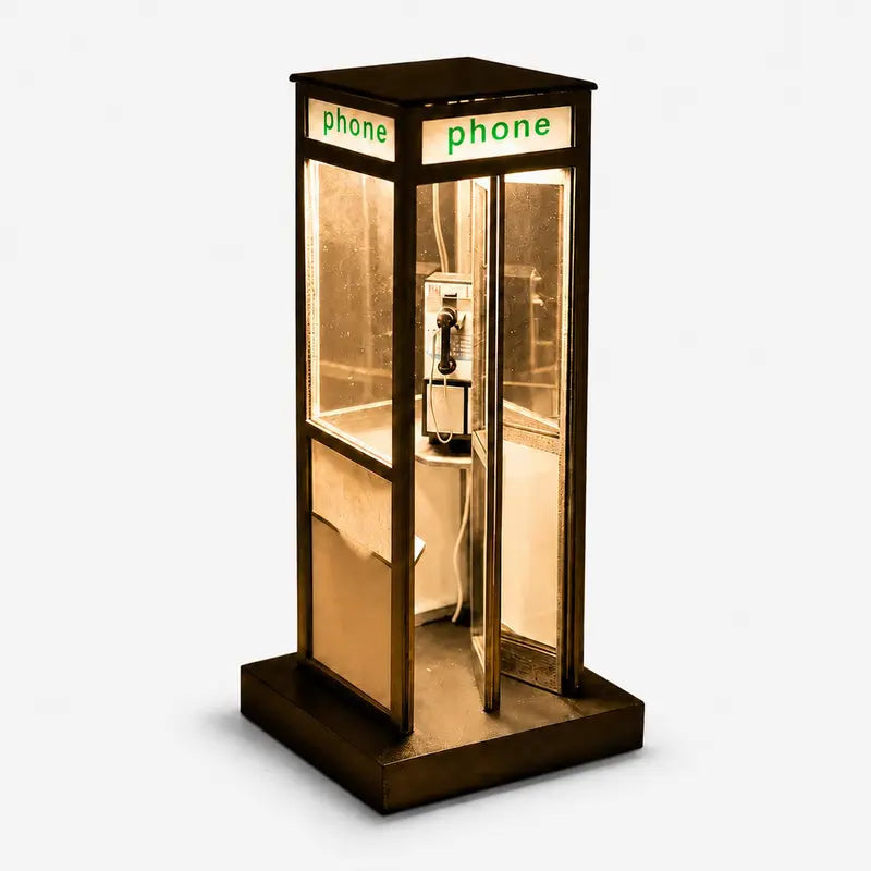 Retro Telephone Booth Lamp