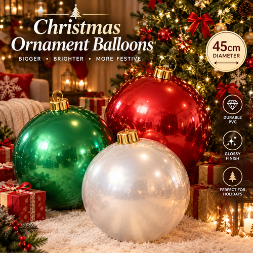 Holiball Inflatable Holiday Ornament – Massive 45cm (18") Reusable Decoration