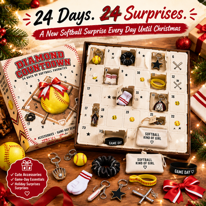 Softball Diamond Countdown Advent Calendar 2026