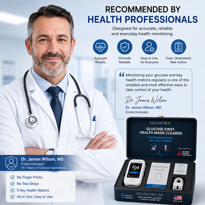 Non-Invasive Clucose & Health Monitor-No Finger Pricks Blood Sugar Monitoring Device