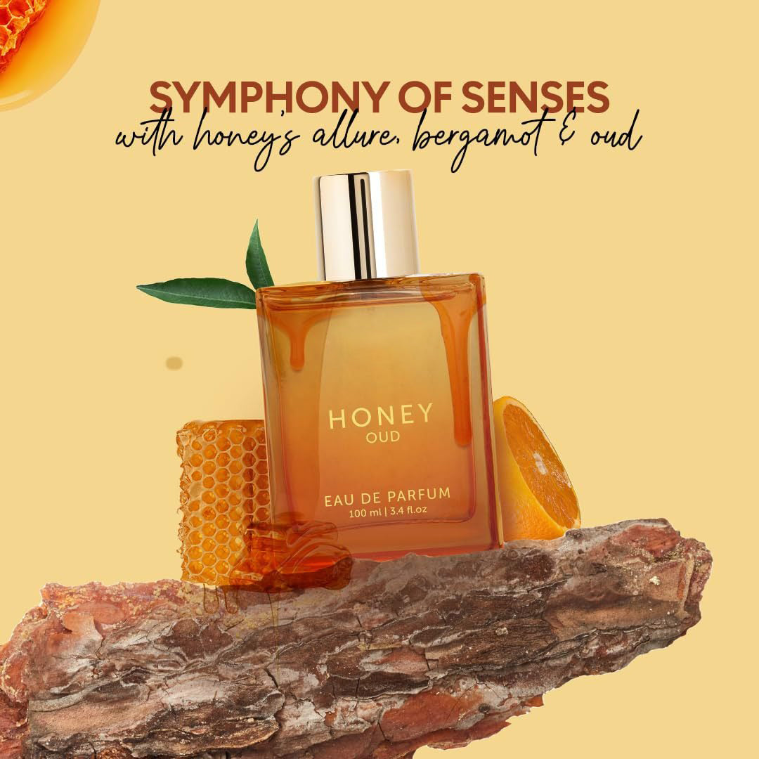 Honey Oud Eau de Parfum – Warm Floral Spice, Clean Vegan Formula, 100ml