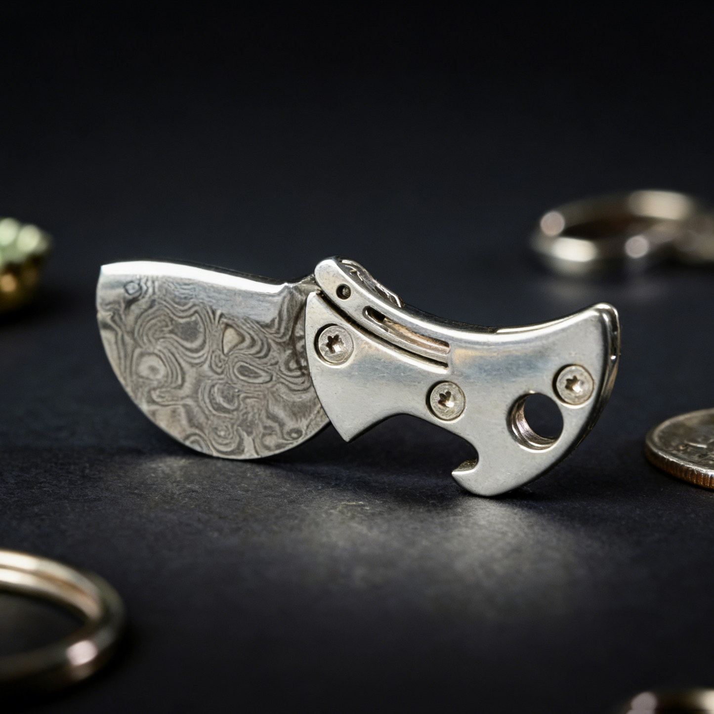 Mini Titanium Compact Bottle Opener