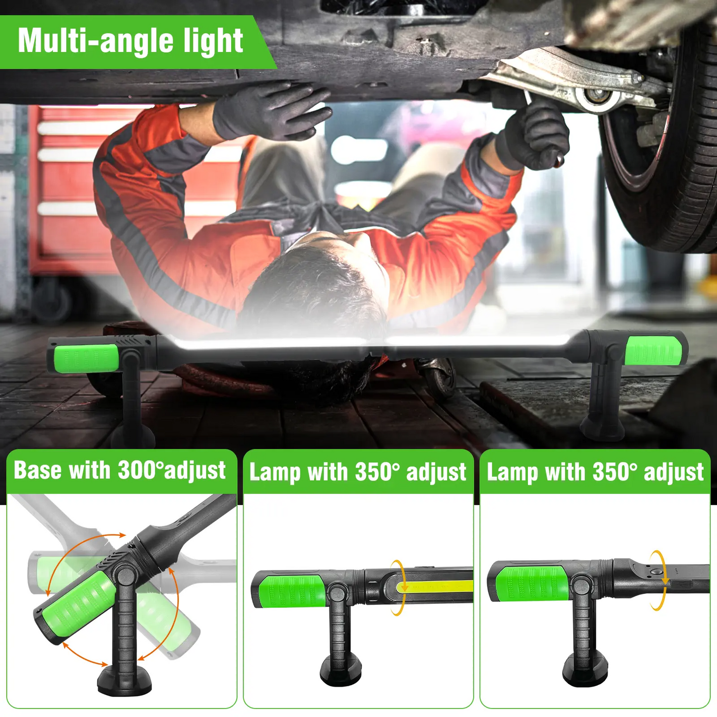 Rechargeable Magnetic Work Light Bar