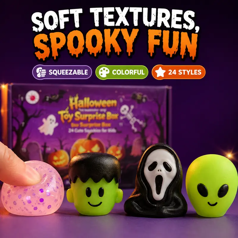 24-Piece Halloween Squishy Advent Calendar