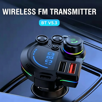 Car FM Transmitter - Wireless Plug-and-Play MP3 Player