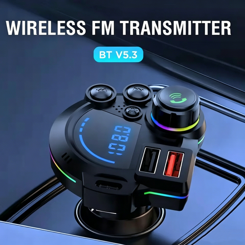Car FM Transmitter - Wireless Plug-and-Play MP3 Player
