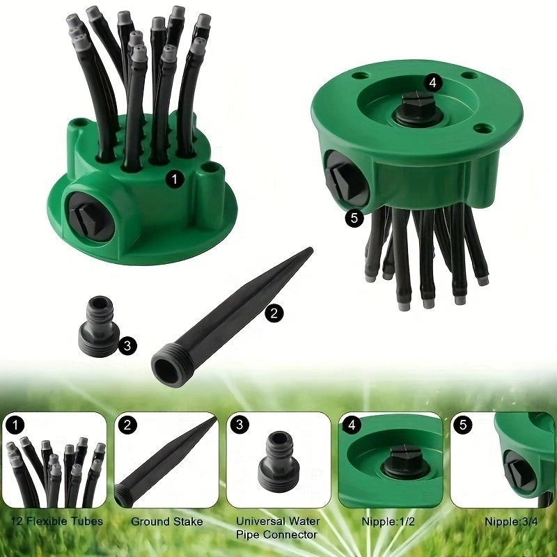 360° Garden Sprinkler – Automatic Lawn Irrigation System
