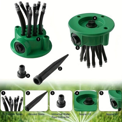 360° Garden Sprinkler – Automatic Lawn Irrigation System