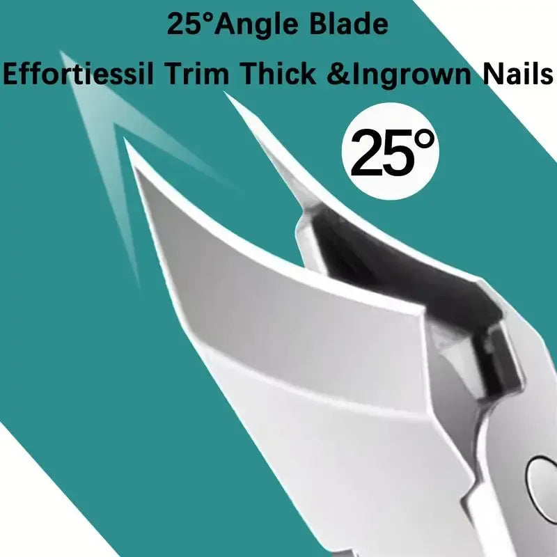 Eagle Beak Nail Care 3-Piece Kit – Clipper, Cuticle Tool & File for Thick Nails