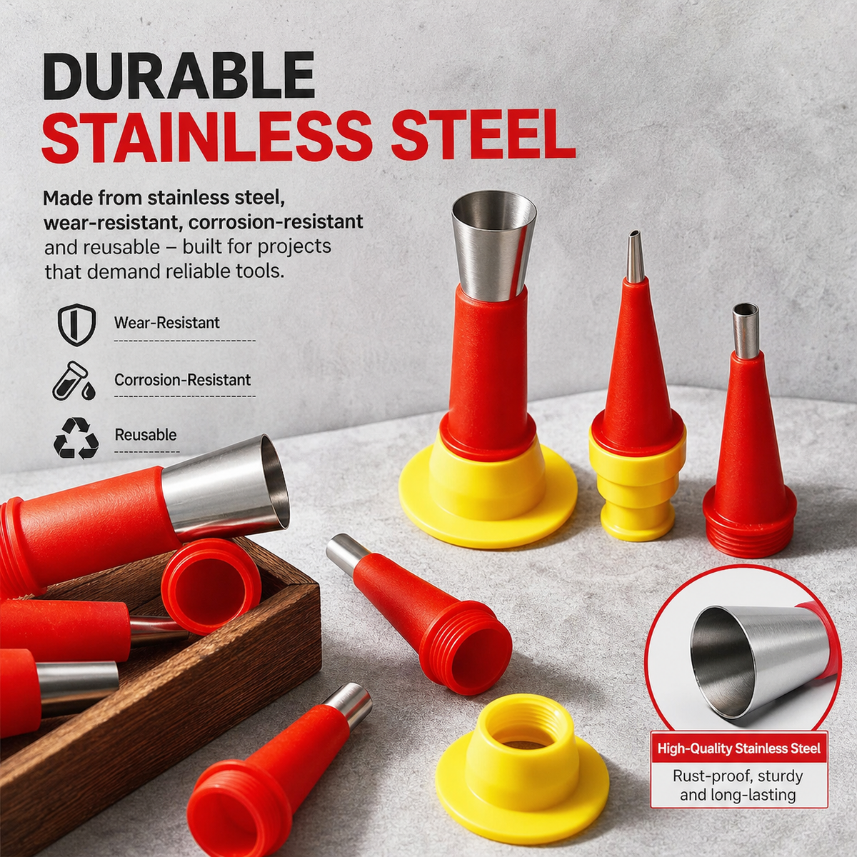Universal 20-Piece Caulking Nozzle Kit