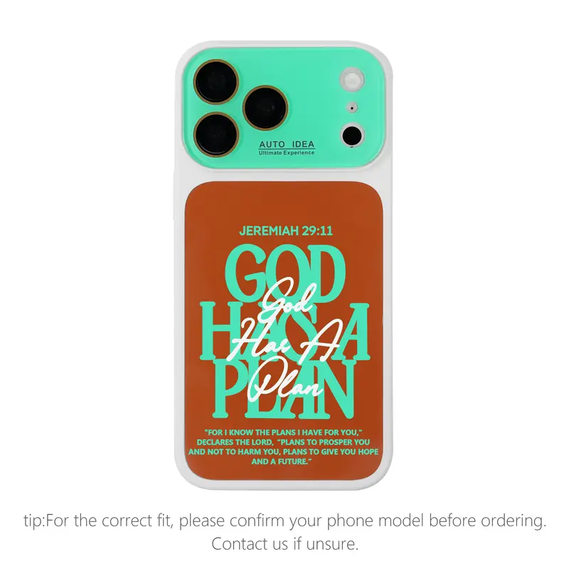 Jeremiah 29:11 God Has a Plan Christian Bible Verse Color Block Phone Case