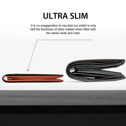💳RFID Blocking Leather & Carbon Fiber Wallet