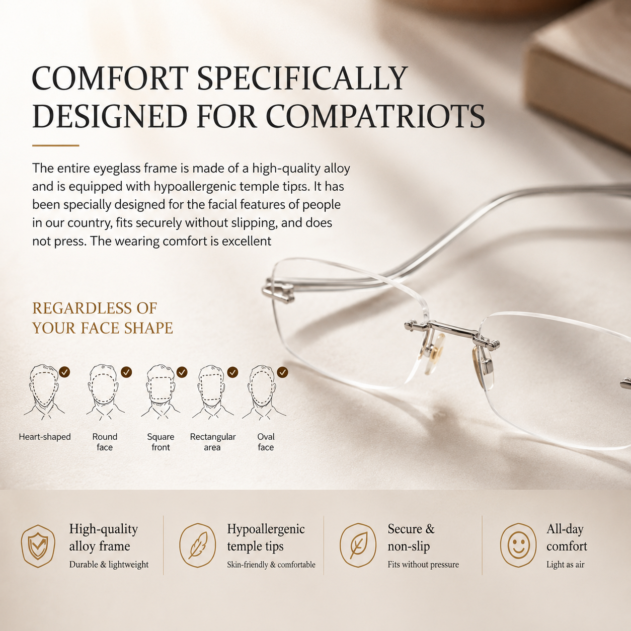 Smart Zoom and Color-Changing Reading Glasses