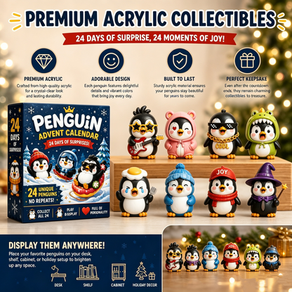 24-Day Penguin Advent Calendar – 24 Unique Collectible Penguins