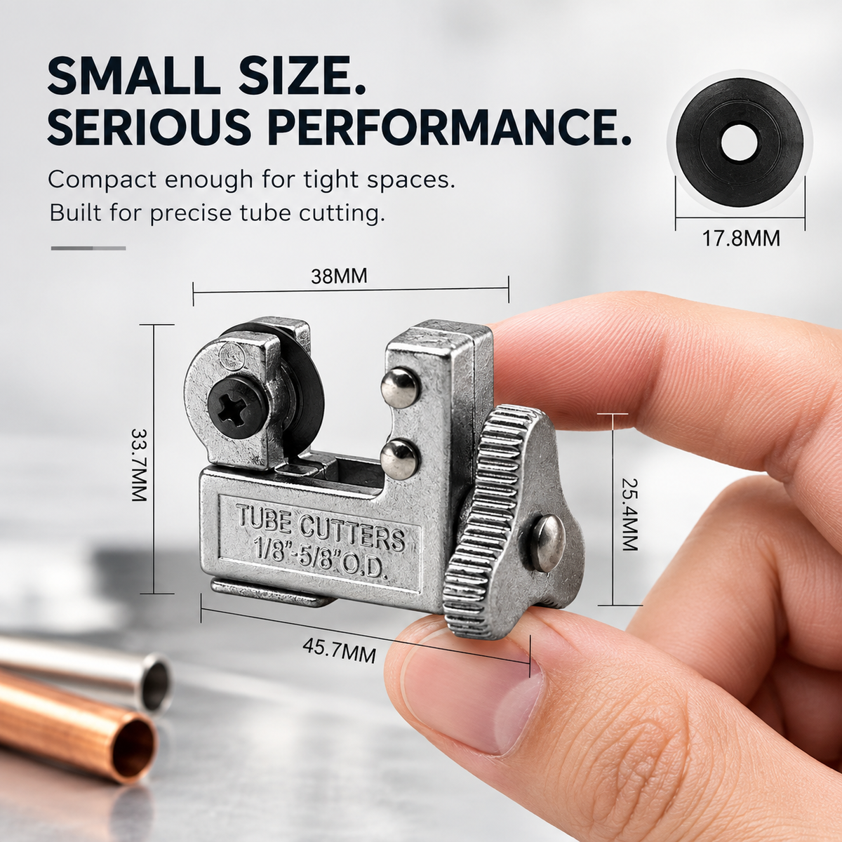 🛠️ Mini Tube Cutter | 1/8"‑5/8" OD Pipe Cutting Tool