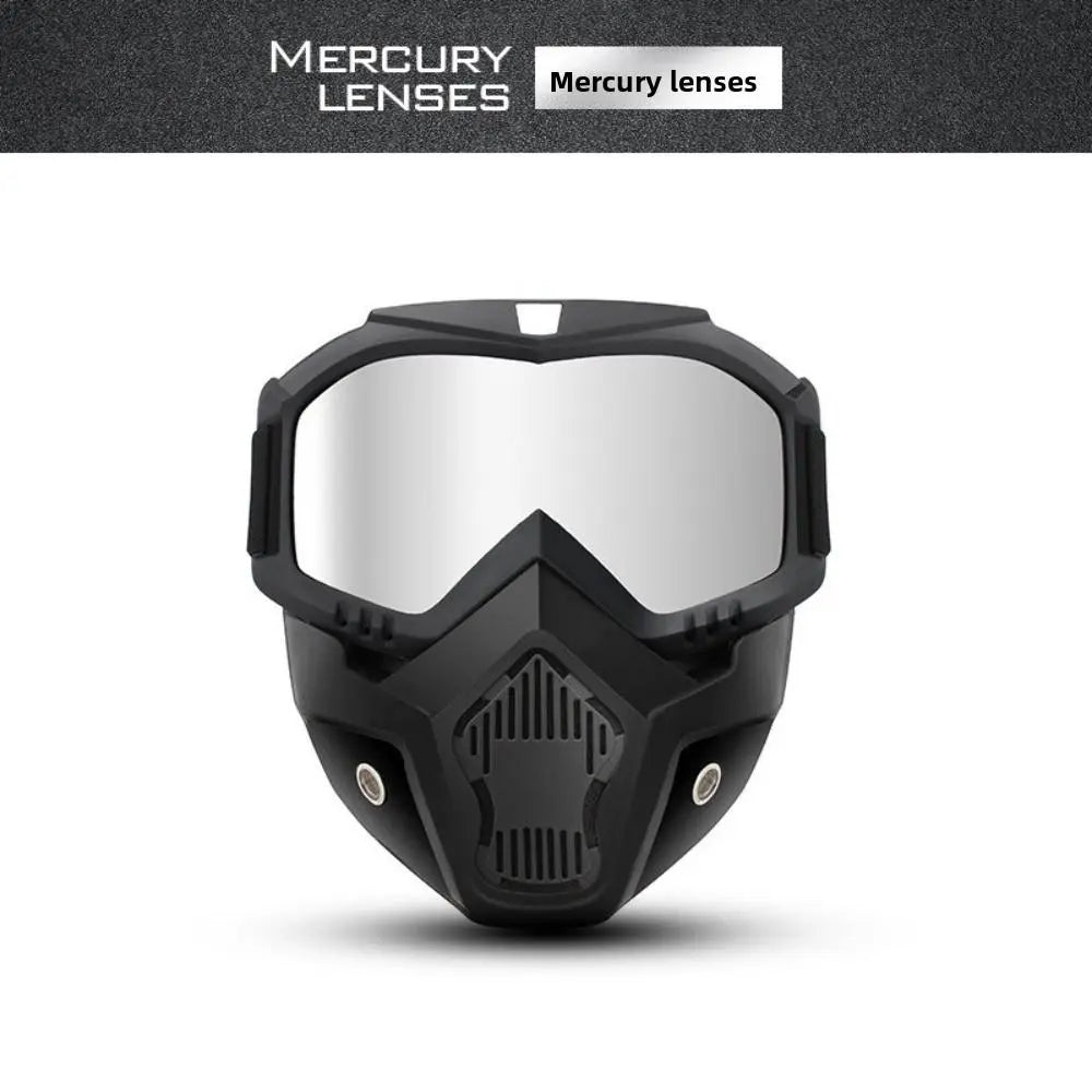 Full Face Protection Mask with Anti-Fog Goggles