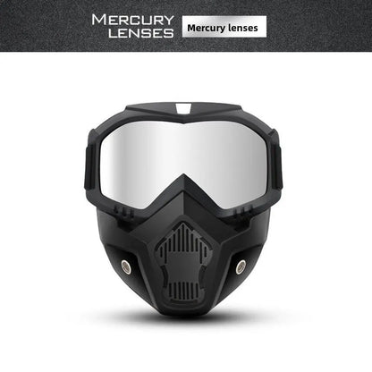 Full Face Protection Mask with Anti-Fog Goggles