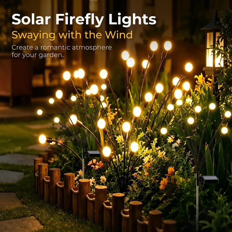 Waterproof Solar Firefly Stake Lights