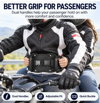 Universal Motorcycle Passenger Seat Handle – Adjustable Non-Slip Grip