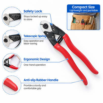 Heavy Duty Stainless Steel Wire Rope Cutter