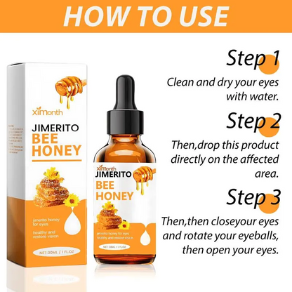 Fragrance-Free Brightening Natural Jimerito Honey Extract Eye Serum Drops