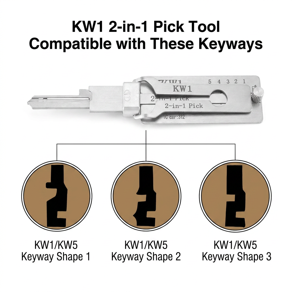Pro Series Precision Locksmith Pick Set – Stainless Steel Decoder & Keyway Tools