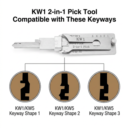 Pro Series Precision Locksmith Pick Set – Stainless Steel Decoder & Keyway Tools
