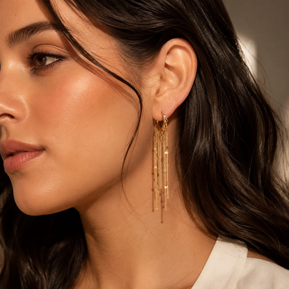 Long Tassel Dangle Drop Earrings for Woman