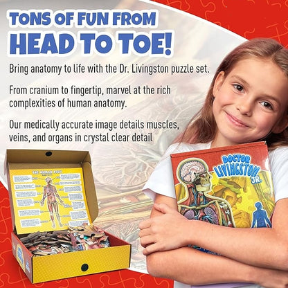 Kids 100-Piece Human Body Floor Puzzle – 4ft Anatomy Learning Puzzle