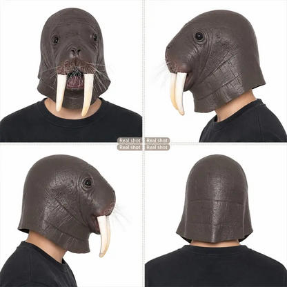 Full Head Realistic Walrus Mask—Adult Halloween Cosplay Costume