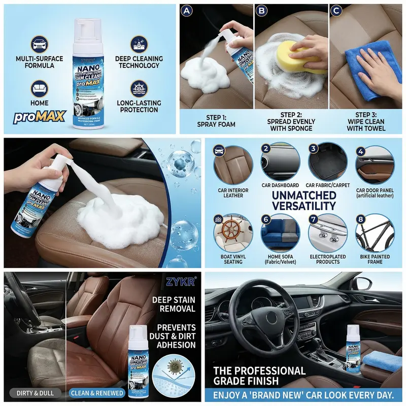 Nano Multi-functional Foam Cleaner Pro MAX