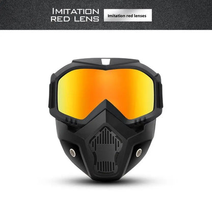 Full Face Protection Mask with Anti-Fog Goggles