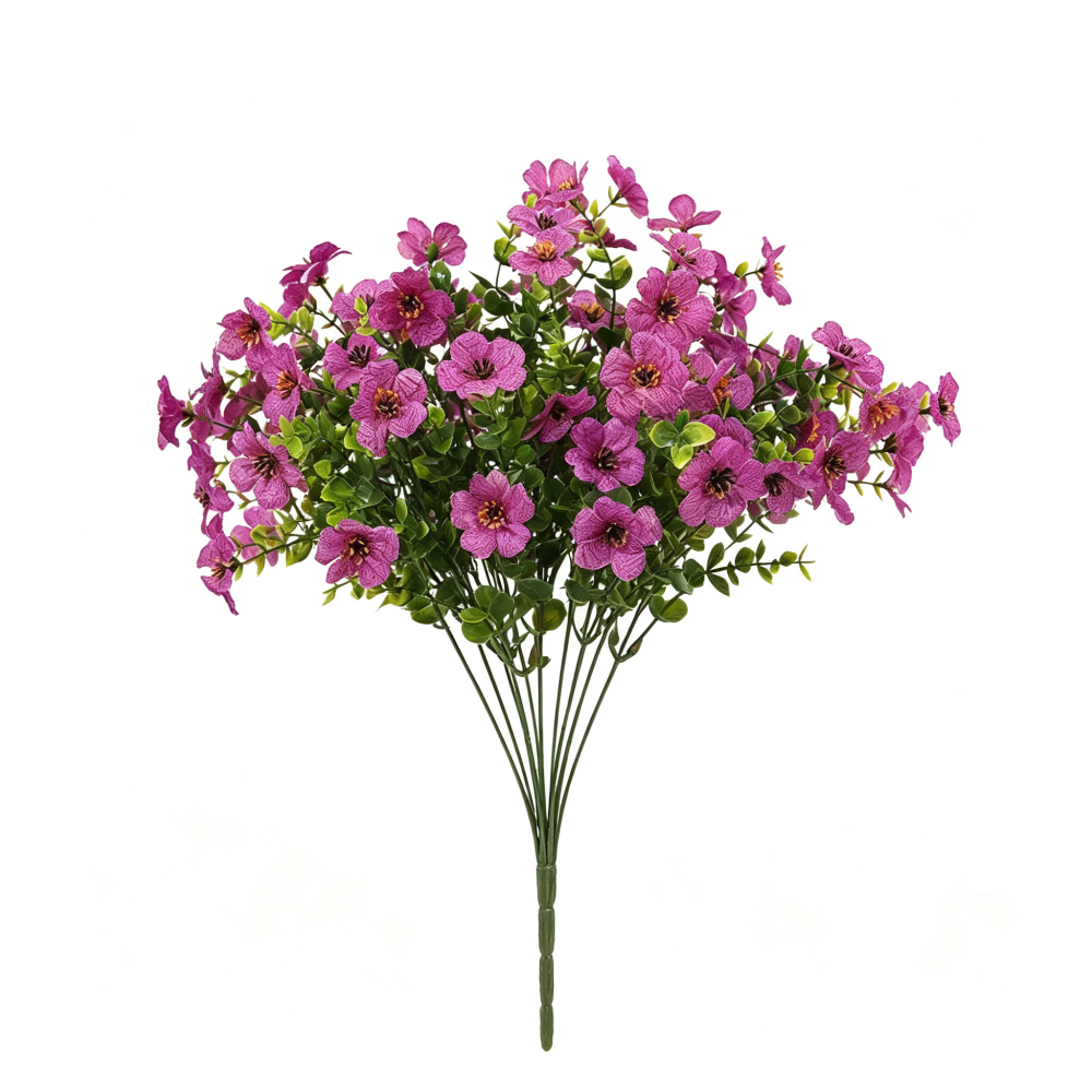 UV-Resistant Silk Daisy Bundles – 8-Pack Autumn Outdoor Decor