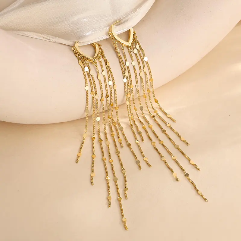 Long Tassel Dangle Drop Earrings for Woman