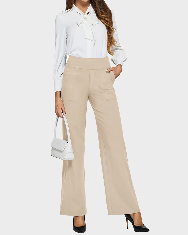 Loose High-Waist Business Wide-Leg Yoga Pants