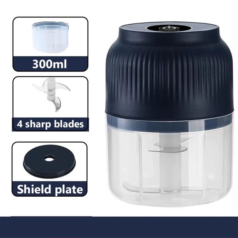 Electric 4-Blade Garlic Chopper