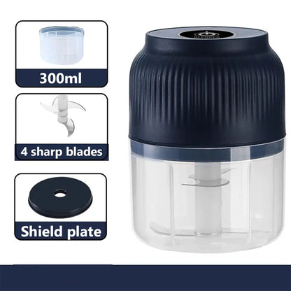 Electric 4-Blade Garlic Chopper