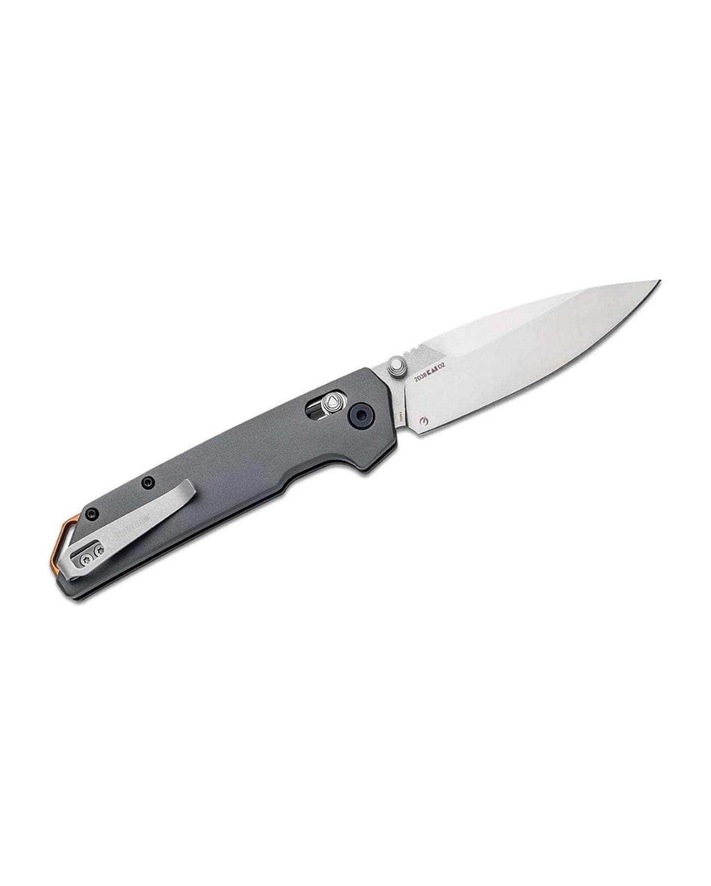 K-Iridium 2038 D2 Reverse Tanto Folding Tool – DuraLock, Aluminum, USA Design