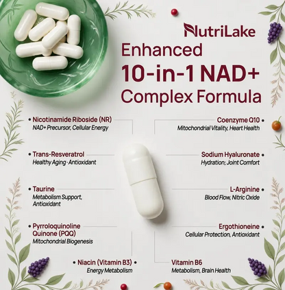 NAD+ Supplements for Woman Anti-Aging,Wrinkle Defense Capsules